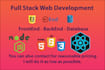 create responsive websites using html css js nodejs mongodb nextjs