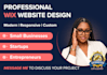 design a modern professional website for your business