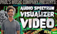 an ai image and text music video or an audio visualizer video