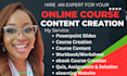 create online course, course content, elearning course creation and ebook course