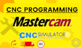 do cnc programming using mastercam and cnc simulator pro