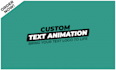 do a creative handwritten text logo animation and signature