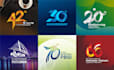design professional anniversary logo or event for company
