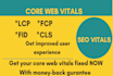 fix your core web vitals and pagespeed optimization
