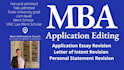edit your MBA application essay or letter of intent