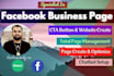 setup optimize and manage impressive facebook business page
