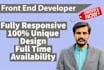 your front end web developer with html5 css3 javascript