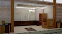 design mosque or islamic interior with realistic 3d rendering