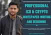 write and design professional ico and crypto white paper