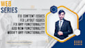 efficiently fix HTML CSS js and responsive bugs
