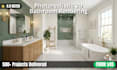 do modern 3d bathroom interior design and photorealistic rendering