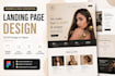 design a premium modern landing page or website UI in figma