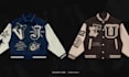 design college varsity jacket for streetwear clothing brand