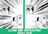 clean, redraw and letter manga