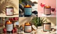 do elegant candle label, product label and packaging design