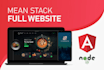 develop a professional web app using mean stack
