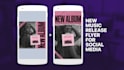 do new music release flyer for social media