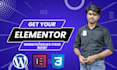 create, edit a wordpress website with elementor pro and CSS