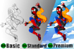 design custom mascot and cartoon character