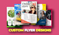 design holiday flyers and black friday sales ads