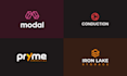 do professional modern minimalist business logo design