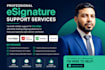create a professional docusign or esigning template