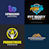 do modern minimalist sports  logo design and monogram
