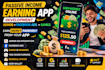 develop passive income earning app with admob, facebook ads