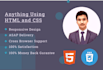 do any responsive HTML and CSS tasks