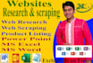 do web research and web scraping