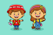 draw a cute kawaii cartoon character design