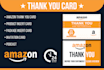 design amazon thank you card, gift card