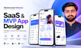 design mobile app UI UX in figma for saas and startup mvp