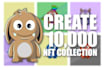 design hand drawn nft art and generate full collection with metadata
