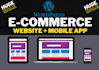 build ecommerce website and mobile app with woocommerce