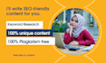 write bulk articles and blog posts for you