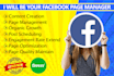 be your facebook page manager and content creator