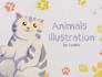 create cute animal character, cartoon mascot