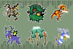 chibi style monster character design