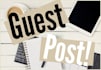 publish a guest post on high authority websites
