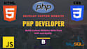 develop a custom website with a PHP backend