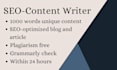 write SEO optimized amazon affiliate articles and affiliate blog posts