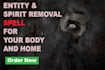 remove black magic, curses, negative energy with spiritual cleansing