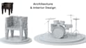 create 3d models for games, 3d printing, architecture