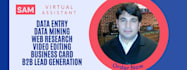 do amazon virtual assistance,data mining, web research,business cards design,etc