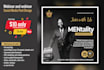 webinar and webinar  social media post design