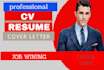 write CV, resume, cover letter and linkedin optimization