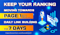 weekly ranking booster package backlinks manually in 7 days