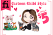 draw a cute cartoon chibi illustration
