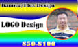 do professional  logo, banner and flex design